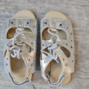 Gymboree Silver Starry Sandals
